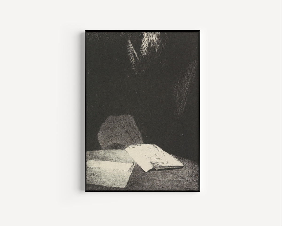 Odilon Redon — The Haunted House: To All Appearances, It Was a Hand of Flesh and Blood | Symbolist Art Print