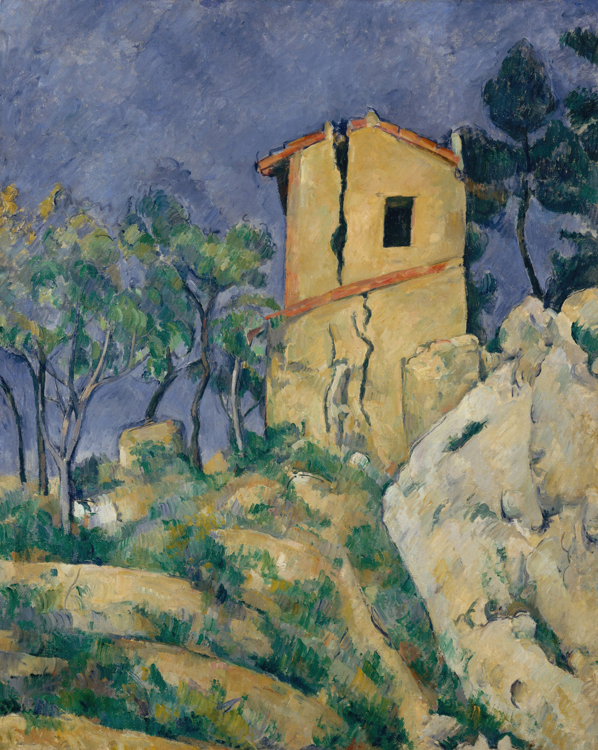 Paul Cezanne — The House with the Cracked Walls | Fine Art Print