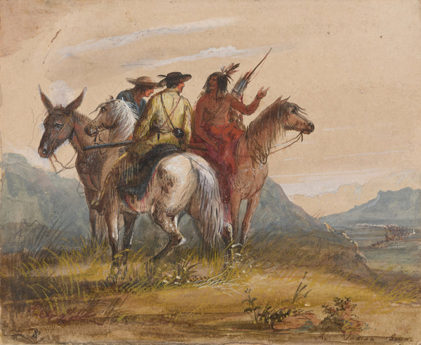 Alfred Jacob Miller — The Indian Guide | Western Art Print