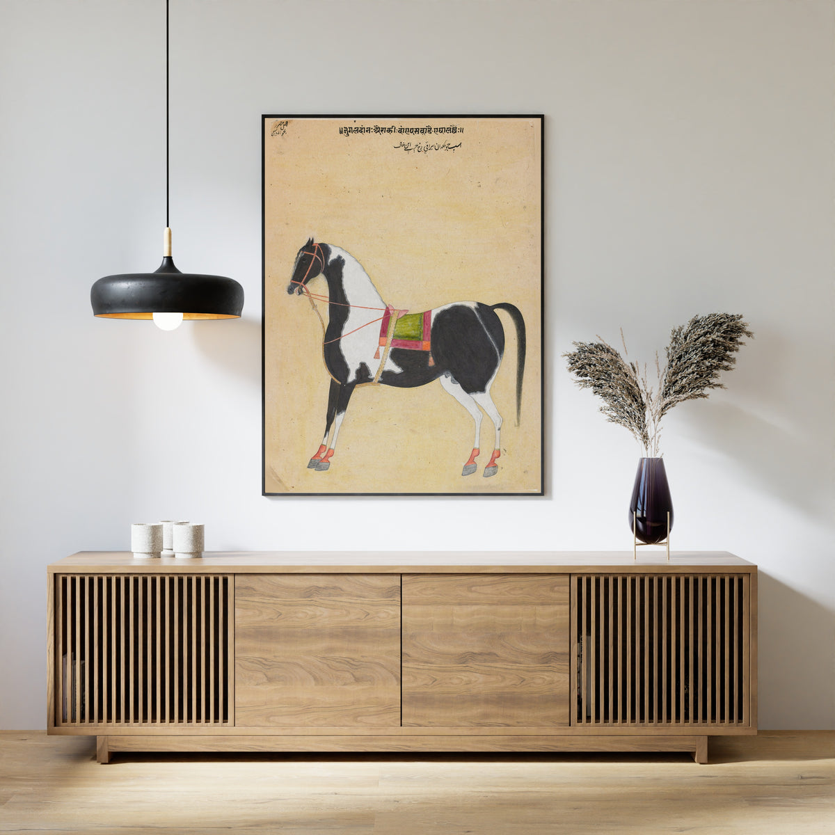 Bhavani Das — The Iraqi Steed Jugaldan | Indian Miniature Painting Print