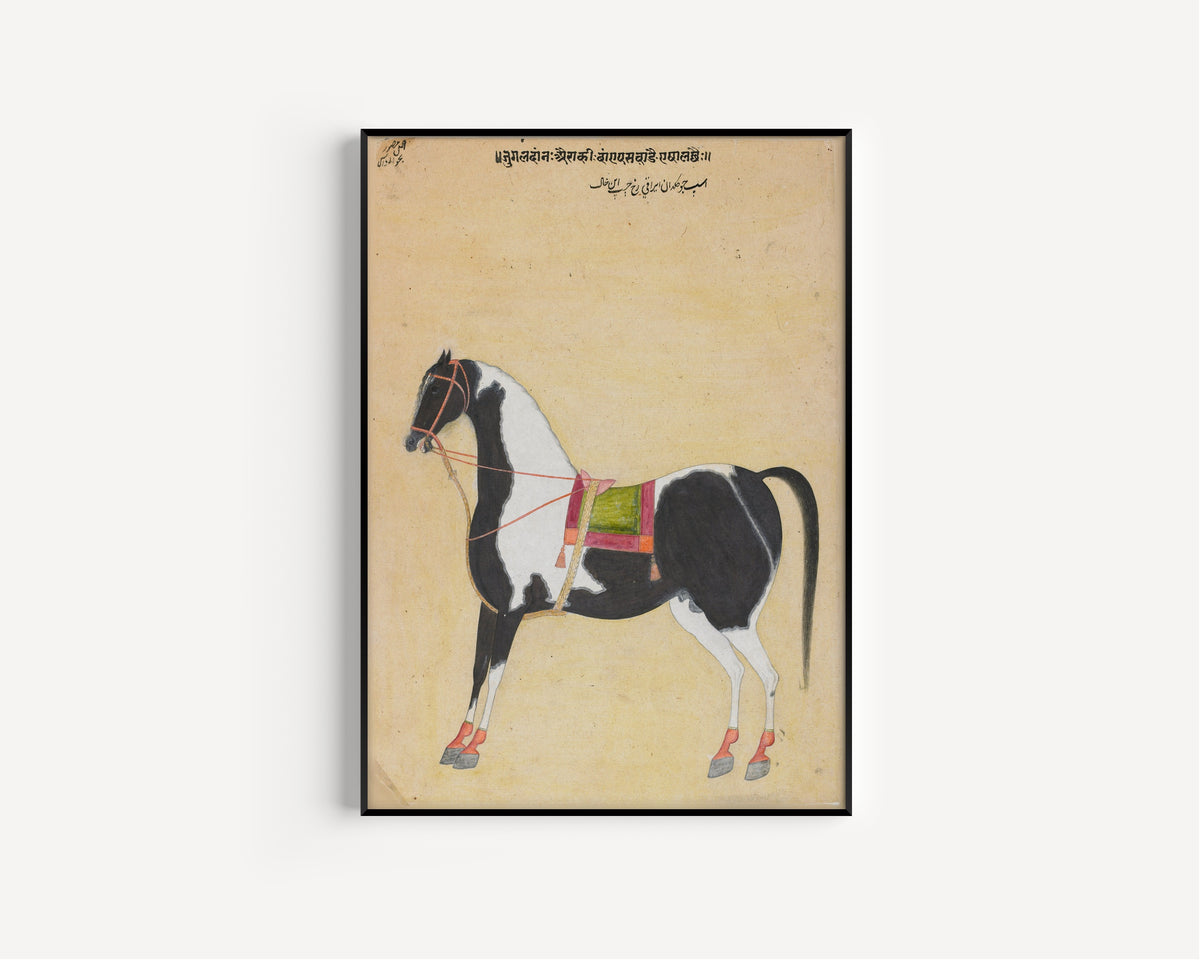 Bhavani Das — The Iraqi Steed Jugaldan | Indian Miniature Painting Print