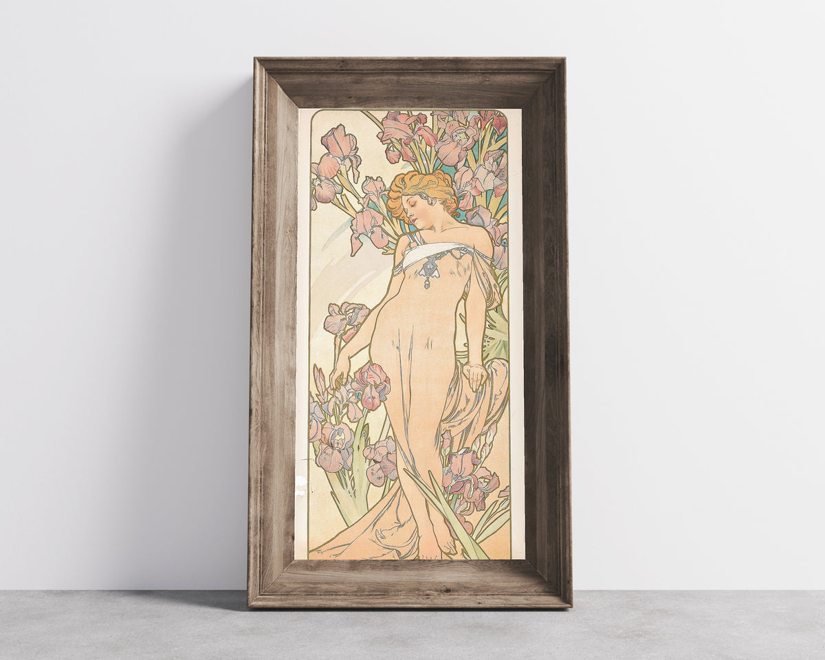 Alphonse Mucha — The Iris | Art Nouveau Print