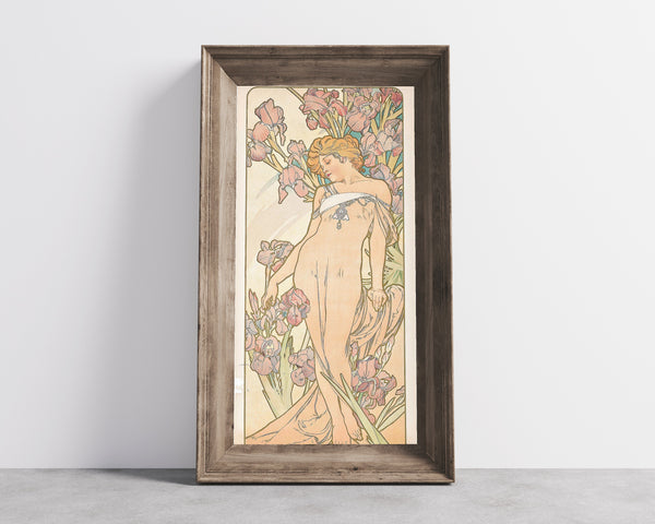 Alphonse Mucha — The Iris | Art Nouveau Print