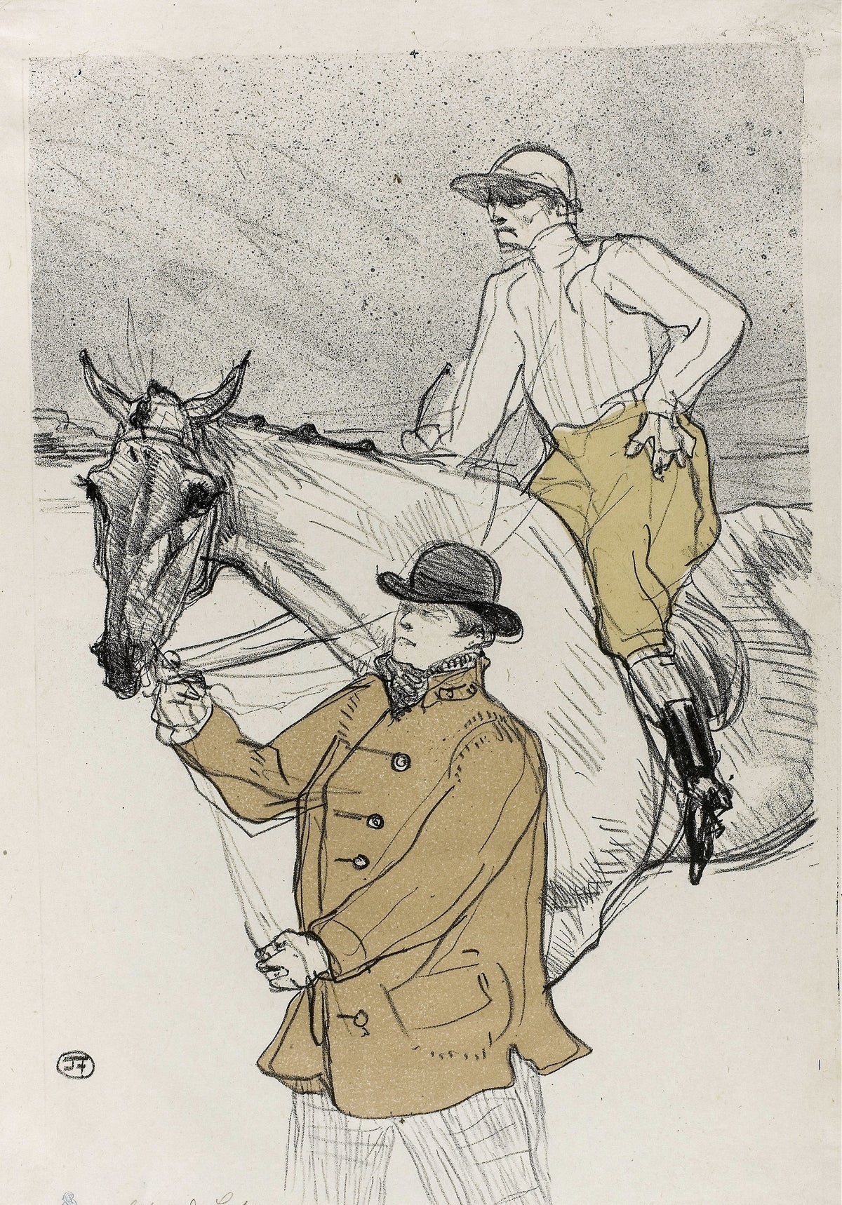 Henri de Toulouse-Lautrec — The Jockey Going to the Post | Lithograph Print