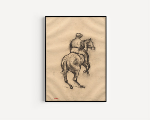 Edgar Degas — The Jockey (Seen from Behind) | Fine Art Print