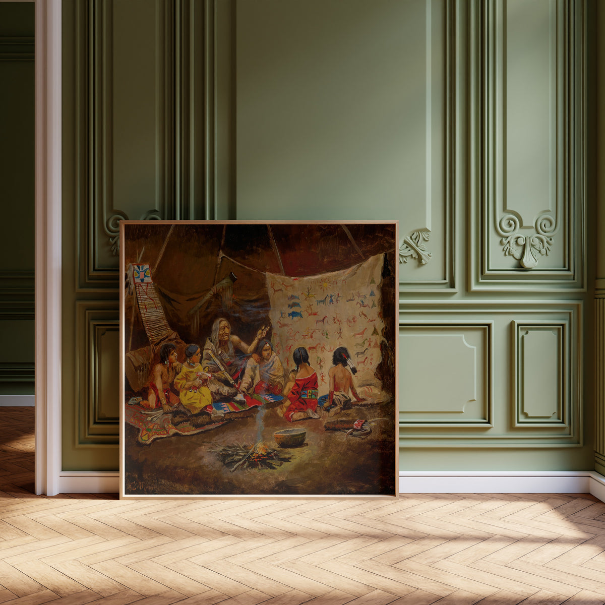 Charles M. Russell — The Kindergarten | Western Art Print