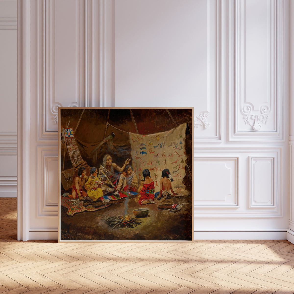 Charles M. Russell — The Kindergarten | Western Art Print