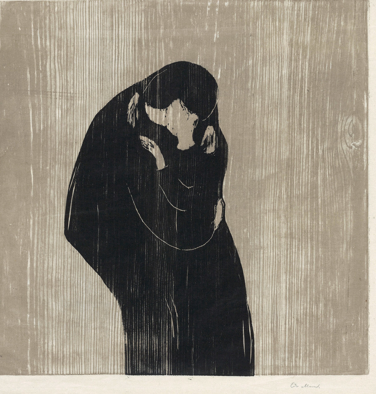 Edvard Munch — The Kiss IV | Expressionist Fine Art Print
