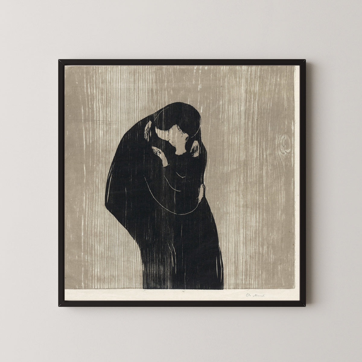 Edvard Munch — The Kiss IV | Expressionist Fine Art Print