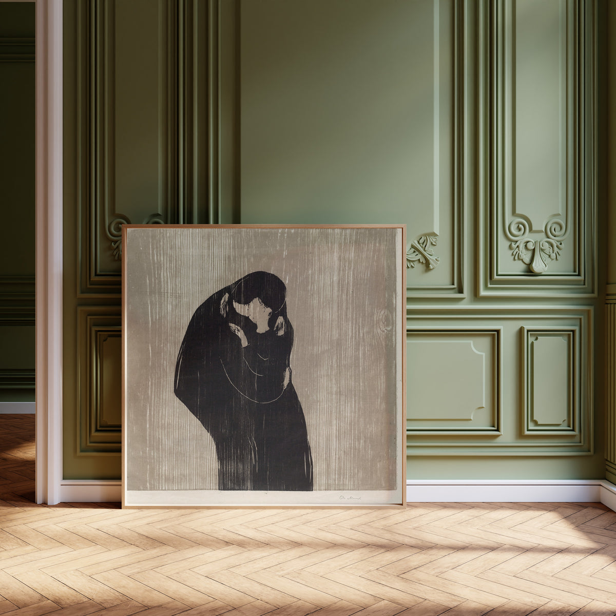Edvard Munch — The Kiss IV | Expressionist Fine Art Print