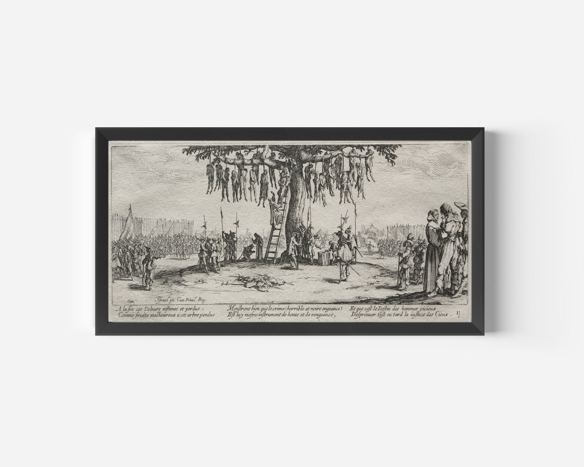 Jacques Callot — The Large Miseries of War: The Hanging | Etching Print