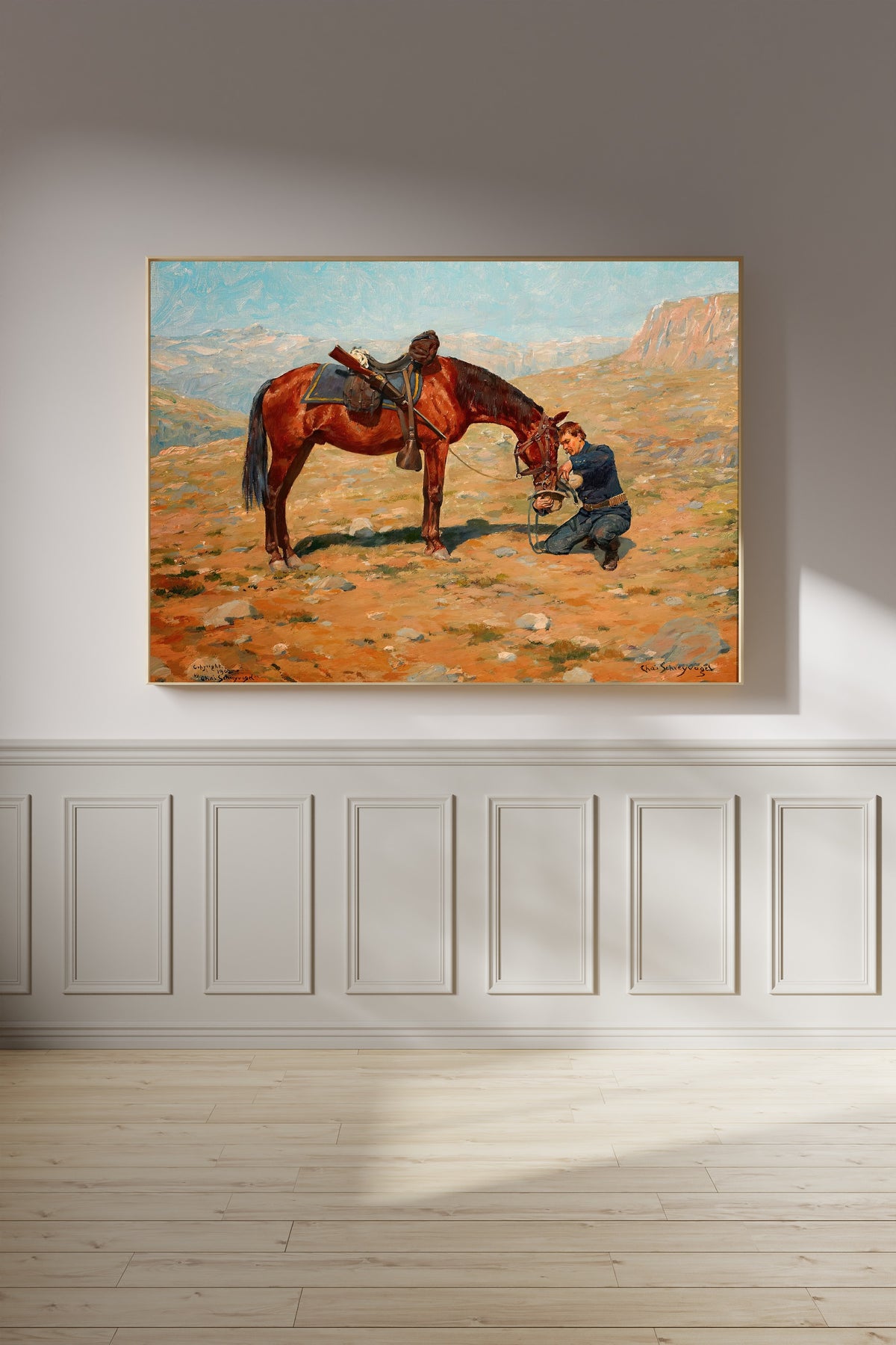 Charles Schreyvogel — The Last Drop | Western Art Print