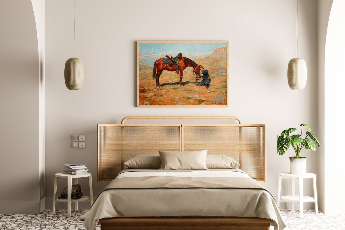 Charles Schreyvogel — The Last Drop | Western Art Print
