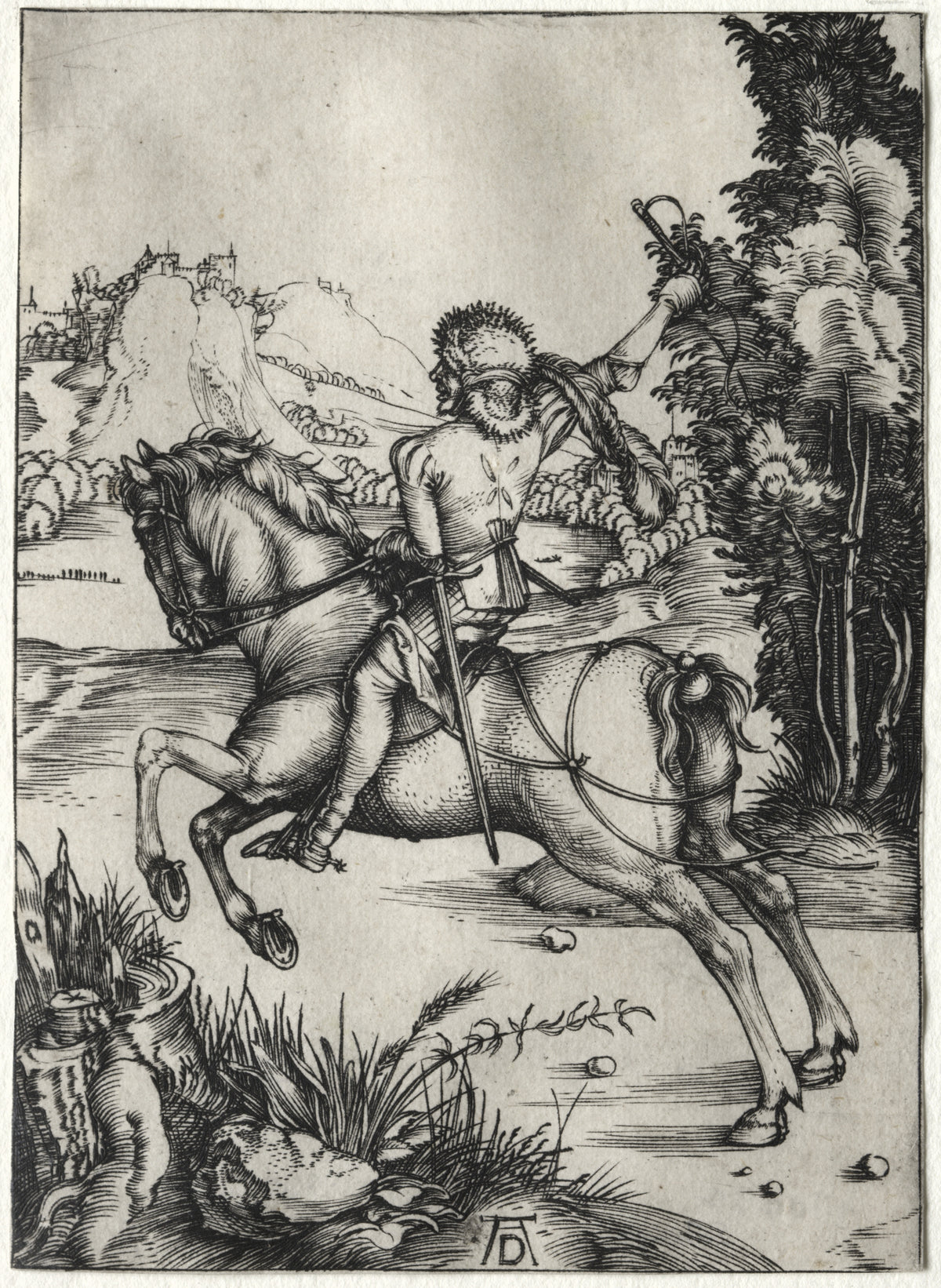 Albrecht Dürer — The Little Courier | Engraving Print