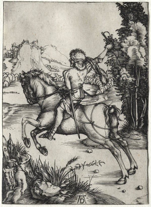 Albrecht Dürer — The Little Courier | Engraving Print