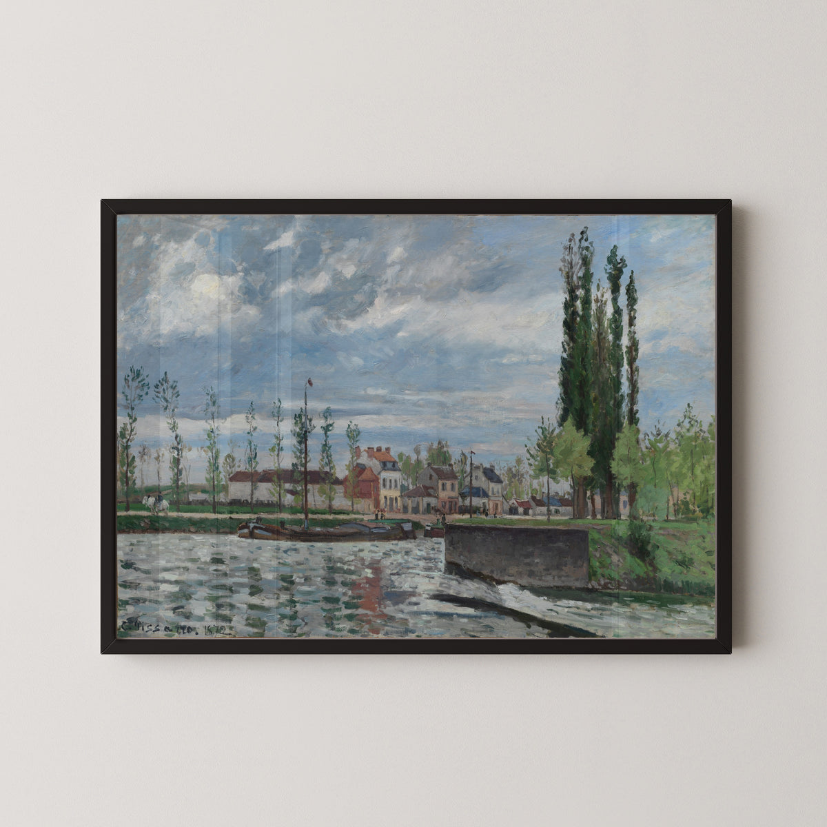 Camille Pissarro — The Lock at Pontoise | Fine Art Print