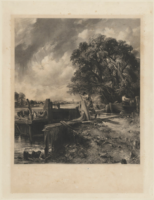 John Constable — The Lock | Mezzotint Print