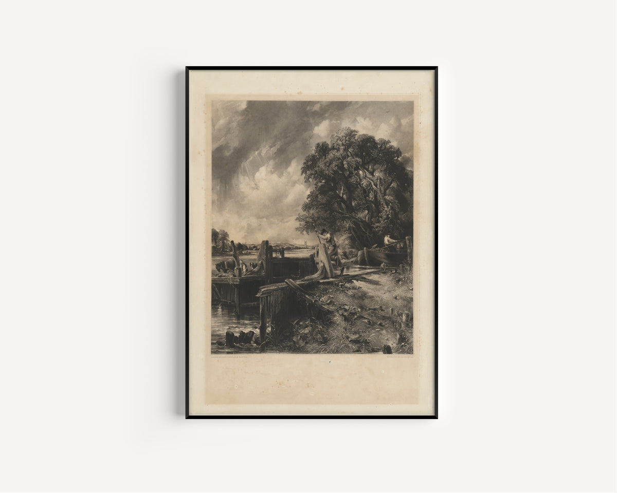 John Constable — The Lock | Mezzotint Print