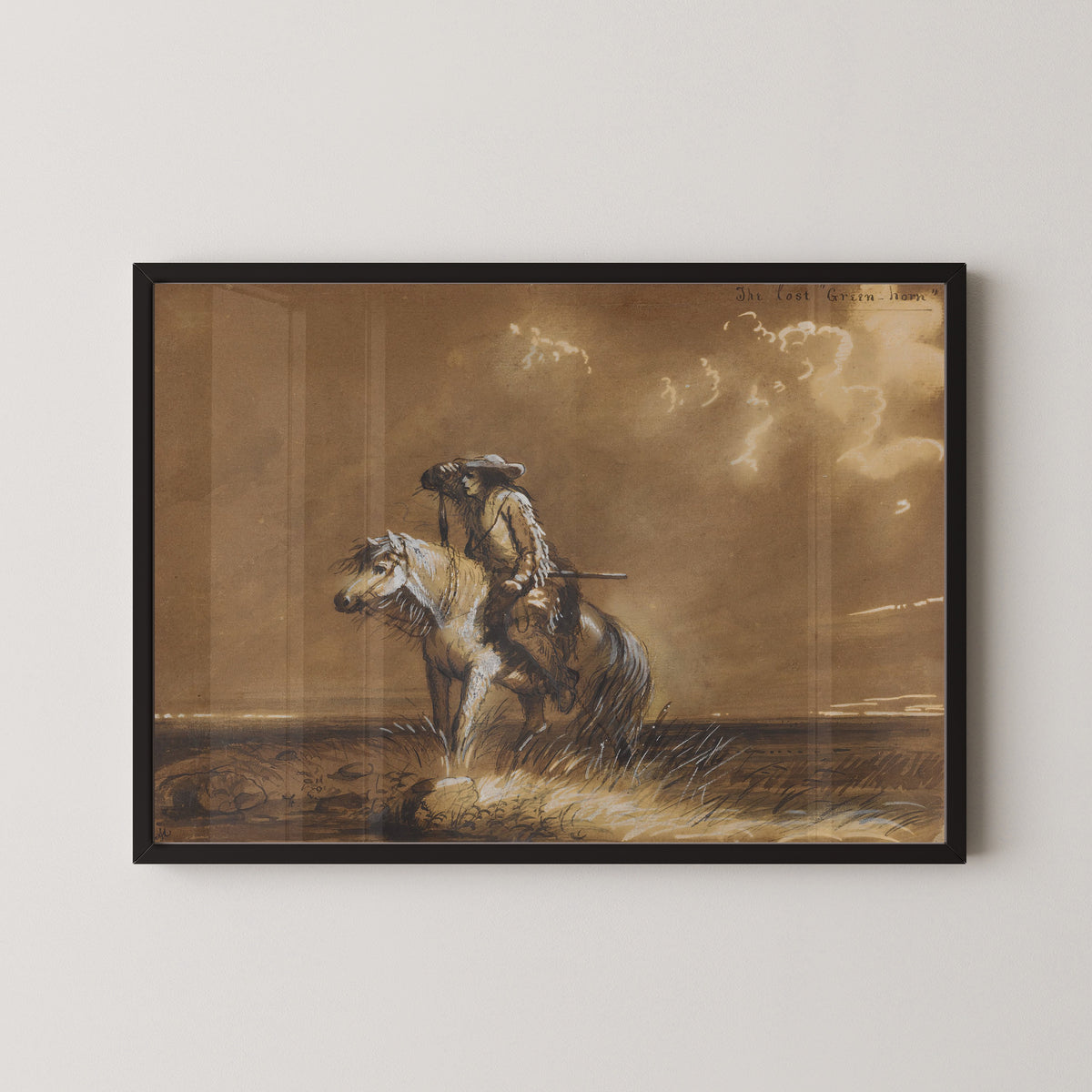 Alfred Jacob Miller — The Lost ‘Green-horn’ | Western Art Print