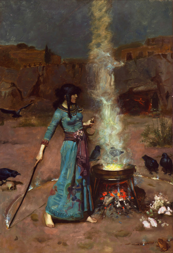 John William Waterhouse — The Magic Circle | Pre-Raphaelite Art Print