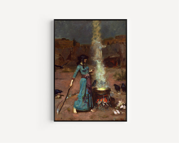 John William Waterhouse — The Magic Circle | Pre-Raphaelite Art Print