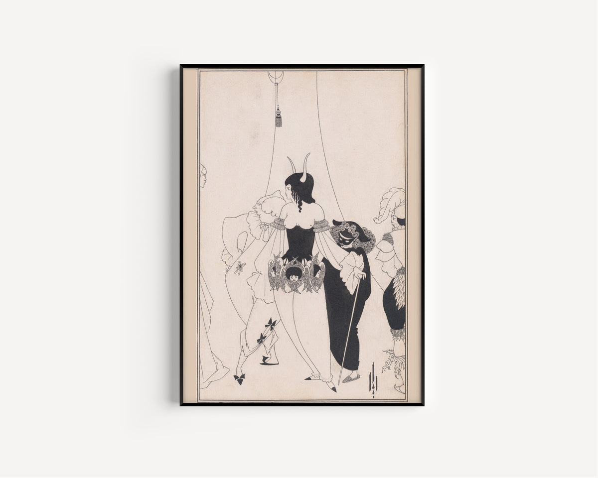 Aubrey Beardsley — The Masque of the Red Death | Art Nouveau Illustration Print