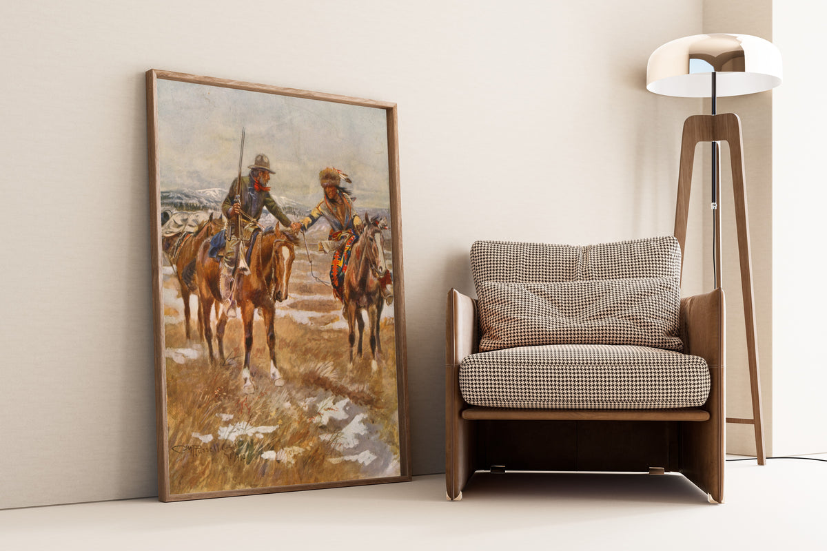 Charles M. Russell — The Meeting | Western Art Print