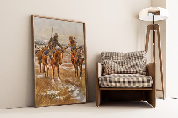 Charles M. Russell — The Meeting | Western Art Print