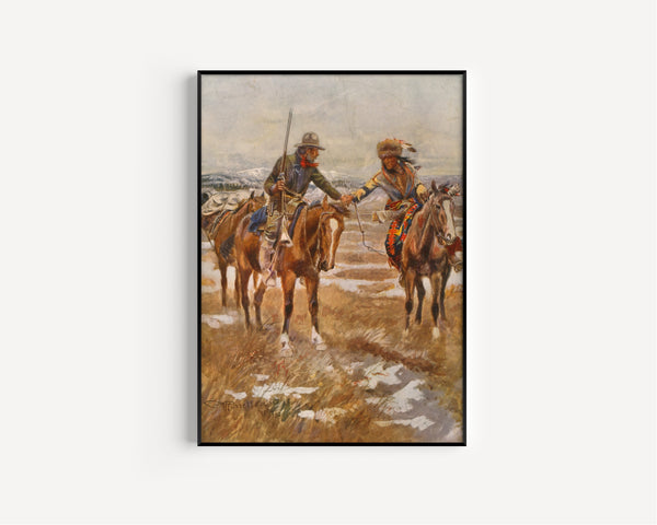 Charles M. Russell — The Meeting | Western Art Print