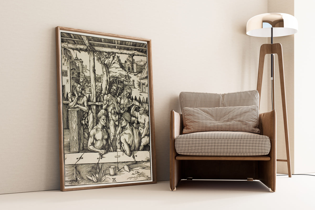 Albrecht Dürer — The Men’s Bath | Woodcut Print