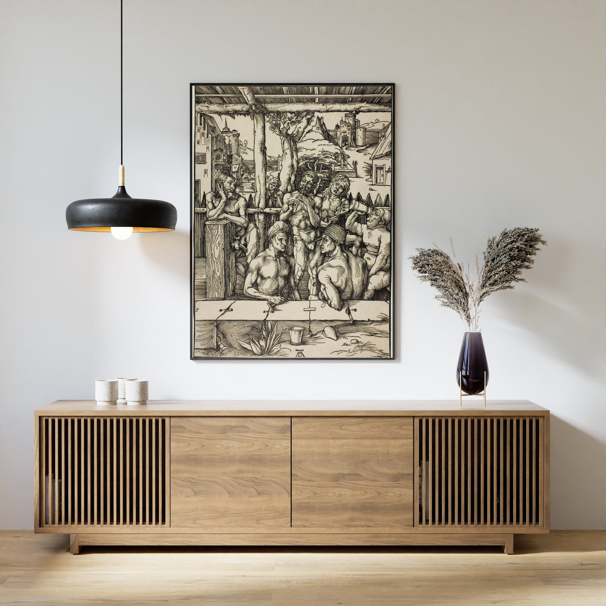 Albrecht Dürer — The Men’s Bath | Woodcut Print