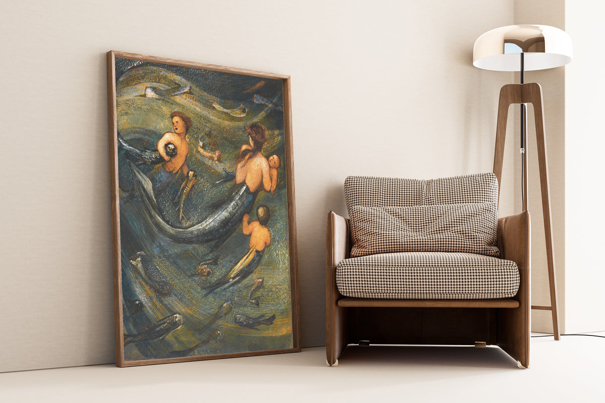 Edward Burne-Jones — The Mermaid Family | Pre-Raphaelite Art Print