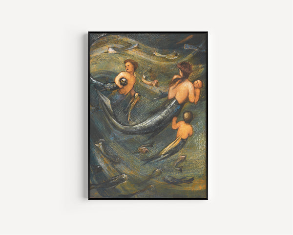 Edward Burne-Jones — The Mermaid Family | Pre-Raphaelite Art Print