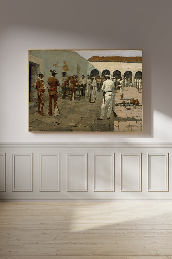 Frederic Remington — The Mier Expedition: The Drawing of the Black Bean | Western Art Print