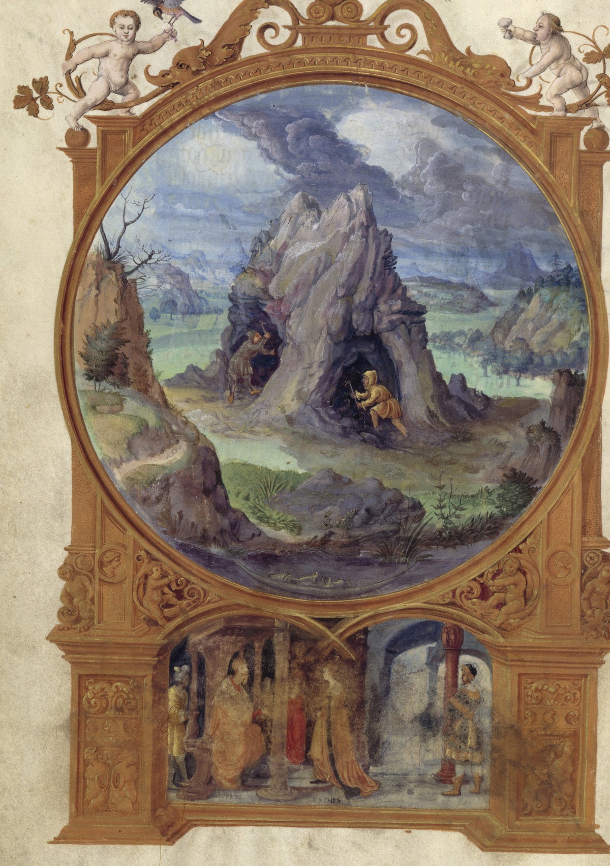 Splendor Solis — The Mine | Illuminated Manuscript Print