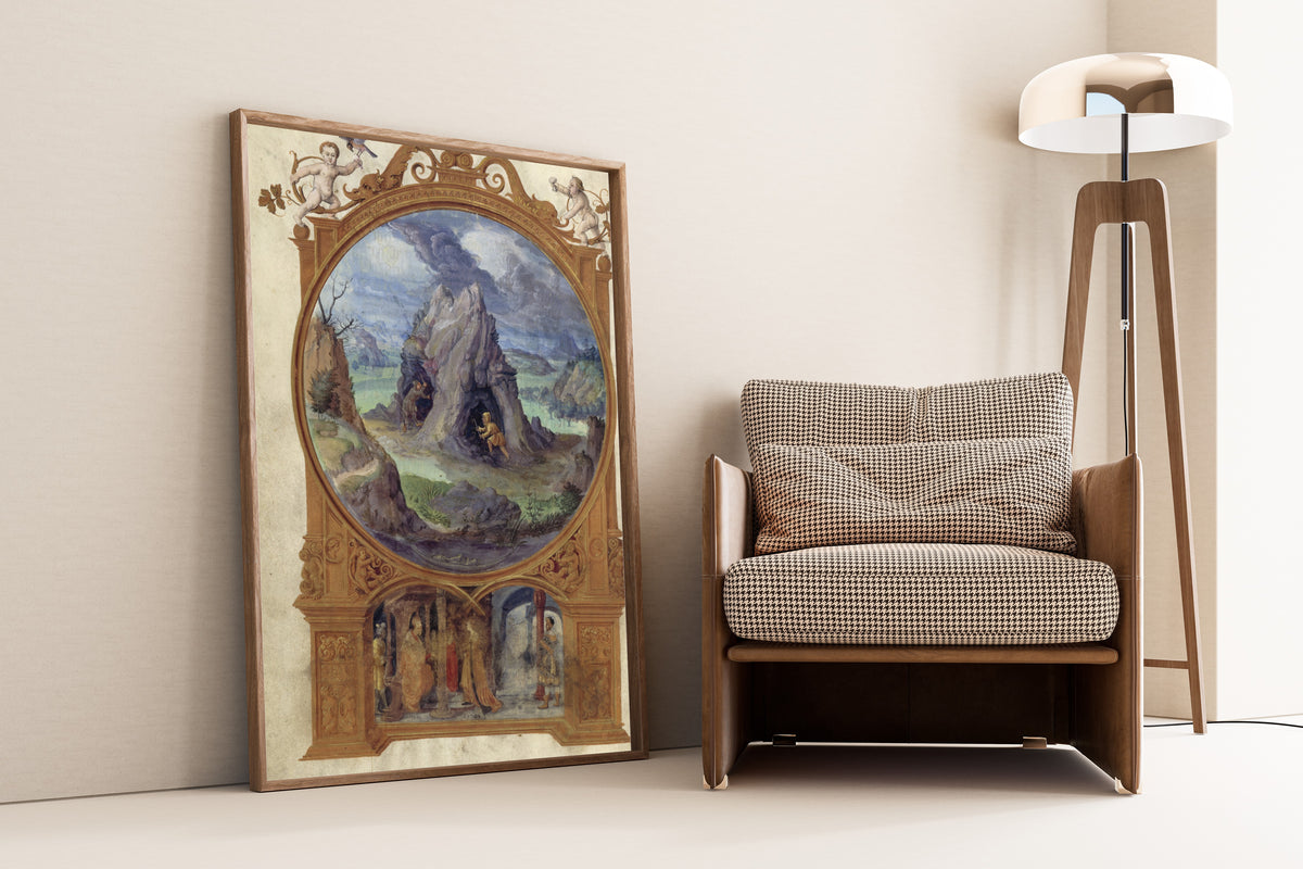 Splendor Solis — The Mine | Illuminated Manuscript Print