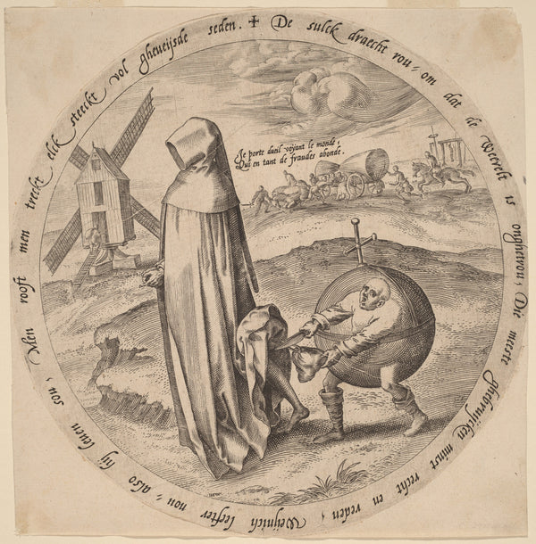 Pieter Bruegel the Elder — The Misanthrope Robbed by the World | Engraving Print