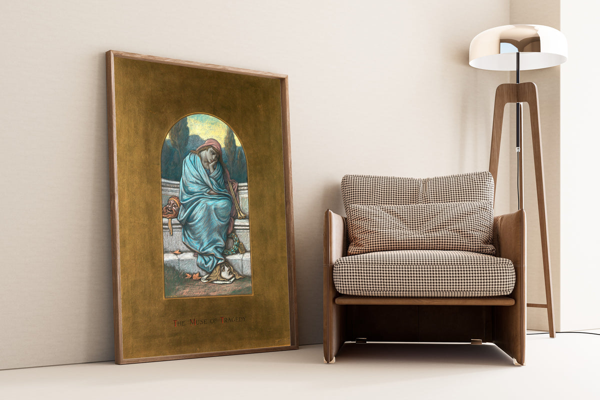 Elihu Vedder — The Muse of Tragedy | Symbolist Art Print