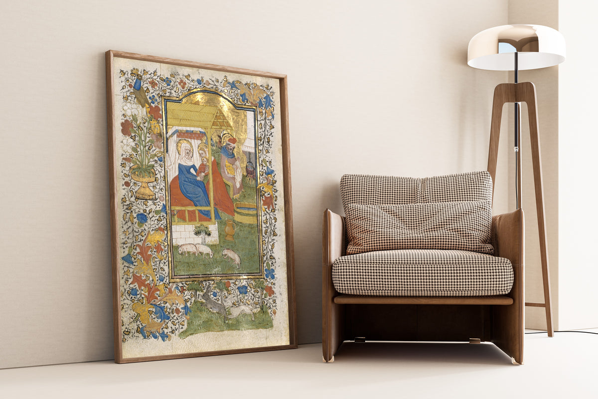 Henri d'Orquevaulx — The Nativity | Illuminated Manuscript Print
