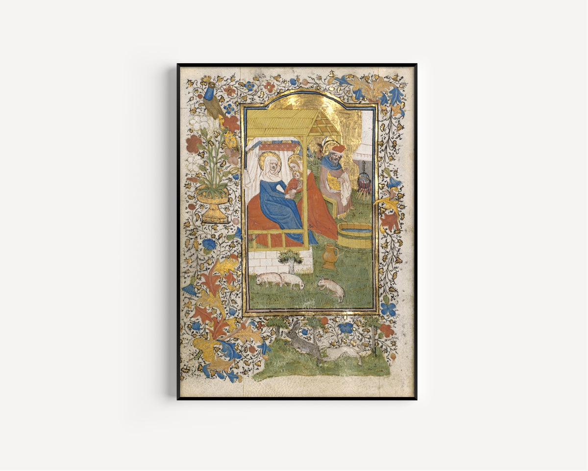 Henri d'Orquevaulx — The Nativity | Illuminated Manuscript Print
