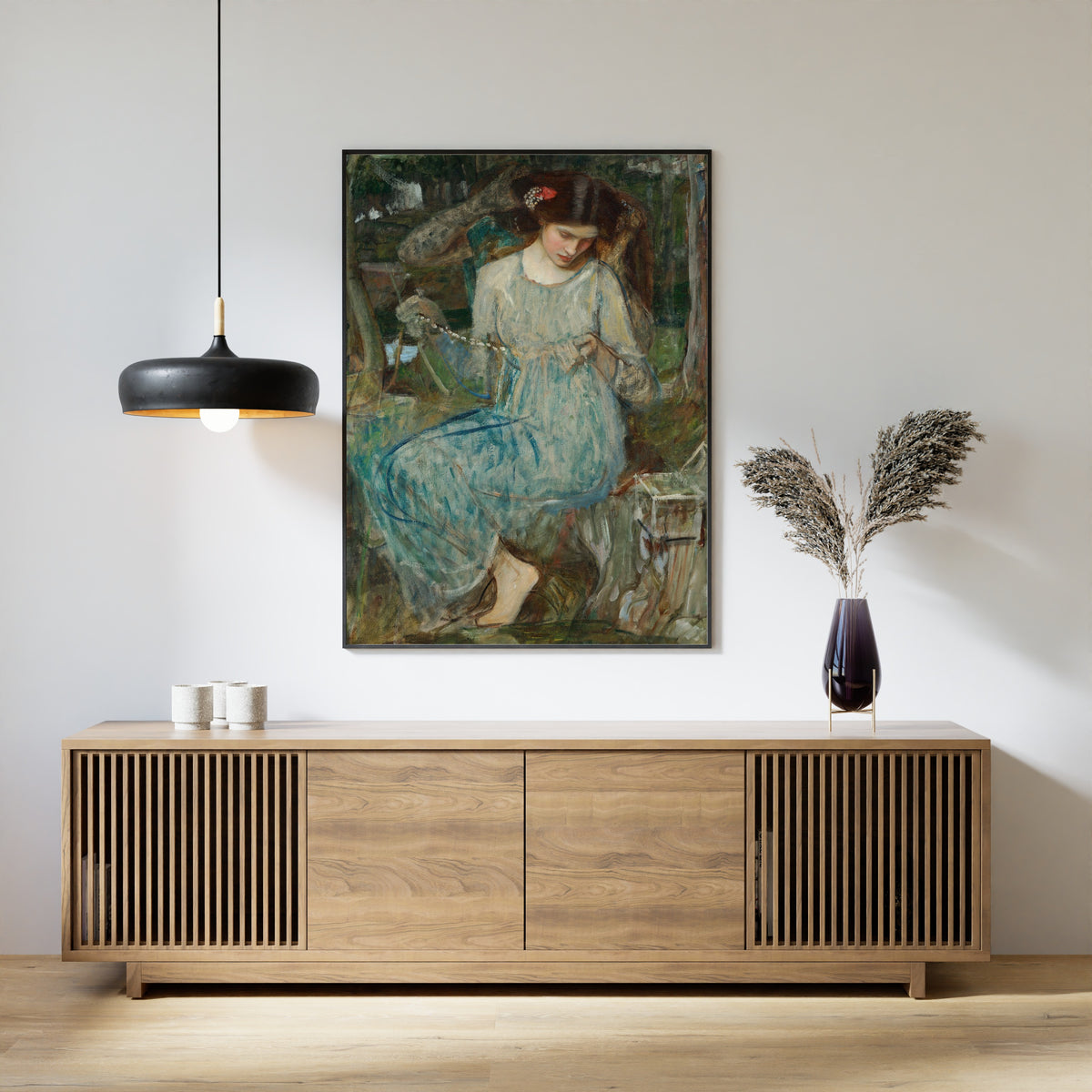 John William Waterhouse — The Necklace | Pre-Raphaelite Art Print