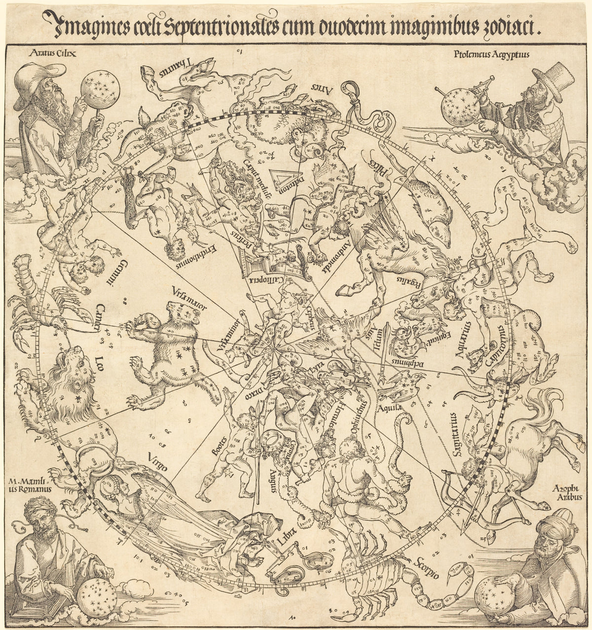Albrecht Dürer — The Northern Celestial Hemisphere | Woodcut Print
