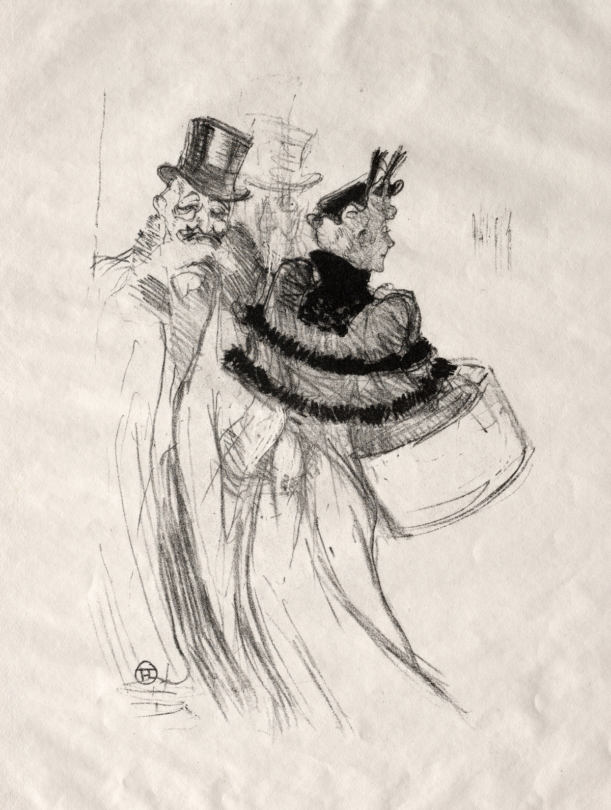 Henri de Toulouse-Lautrec — The Old Gentlemen | Lithograph Print