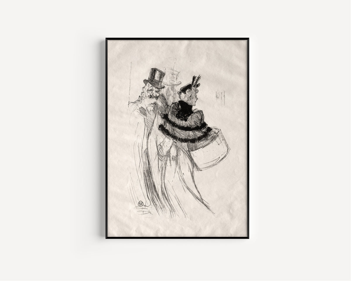 Henri de Toulouse-Lautrec — The Old Gentlemen | Lithograph Print