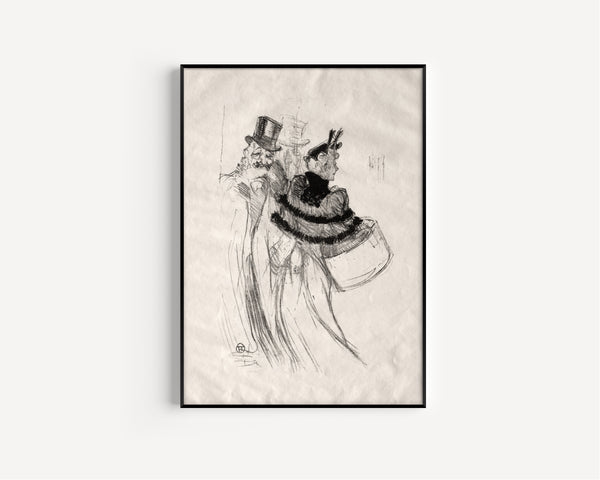 Henri de Toulouse-Lautrec — The Old Gentlemen | Lithograph Print