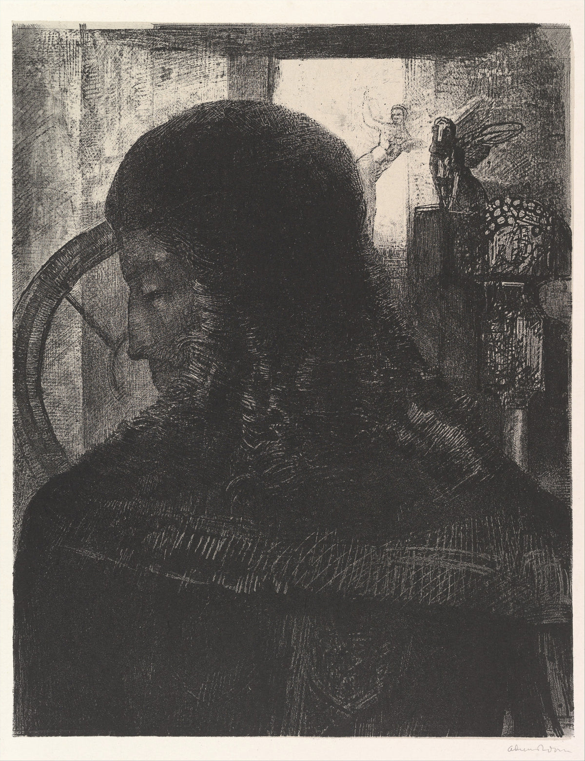 Odilon Redon — The Old Knight | Symbolist Art Print