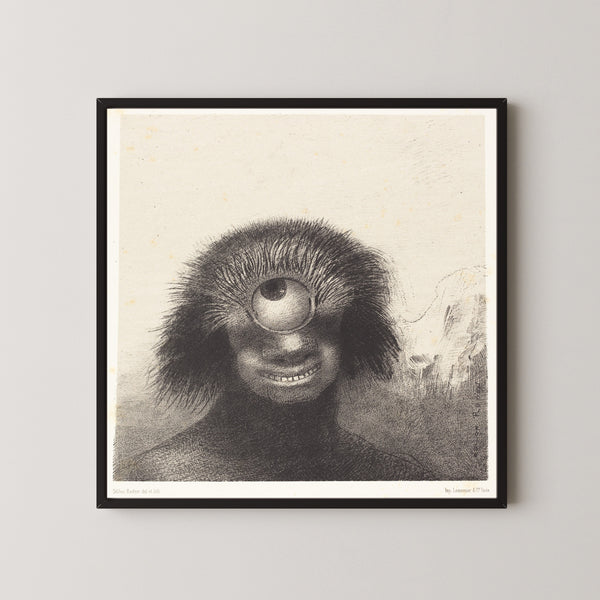 Odilon Redon — The Origins: The Misshapen Polyp Floated on the Shores | Symbolist Art Print