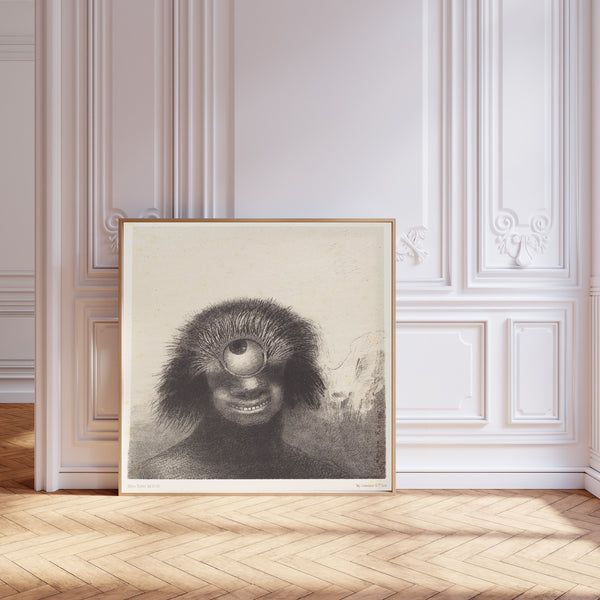 Odilon Redon — The Origins: The Misshapen Polyp Floated on the Shores | Symbolist Art Print