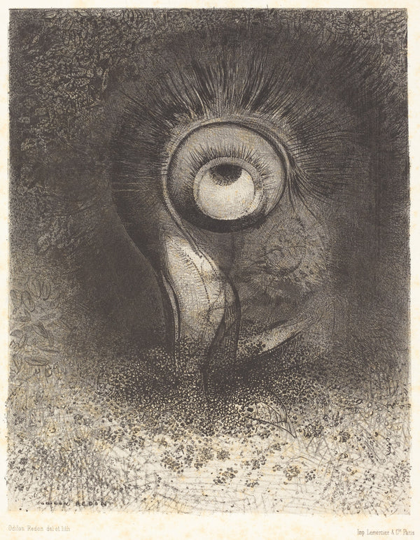 Odilon Redon — The Origins: There Was Perhaps a First Vision Attempted in the Flower | Symbolist Art Print