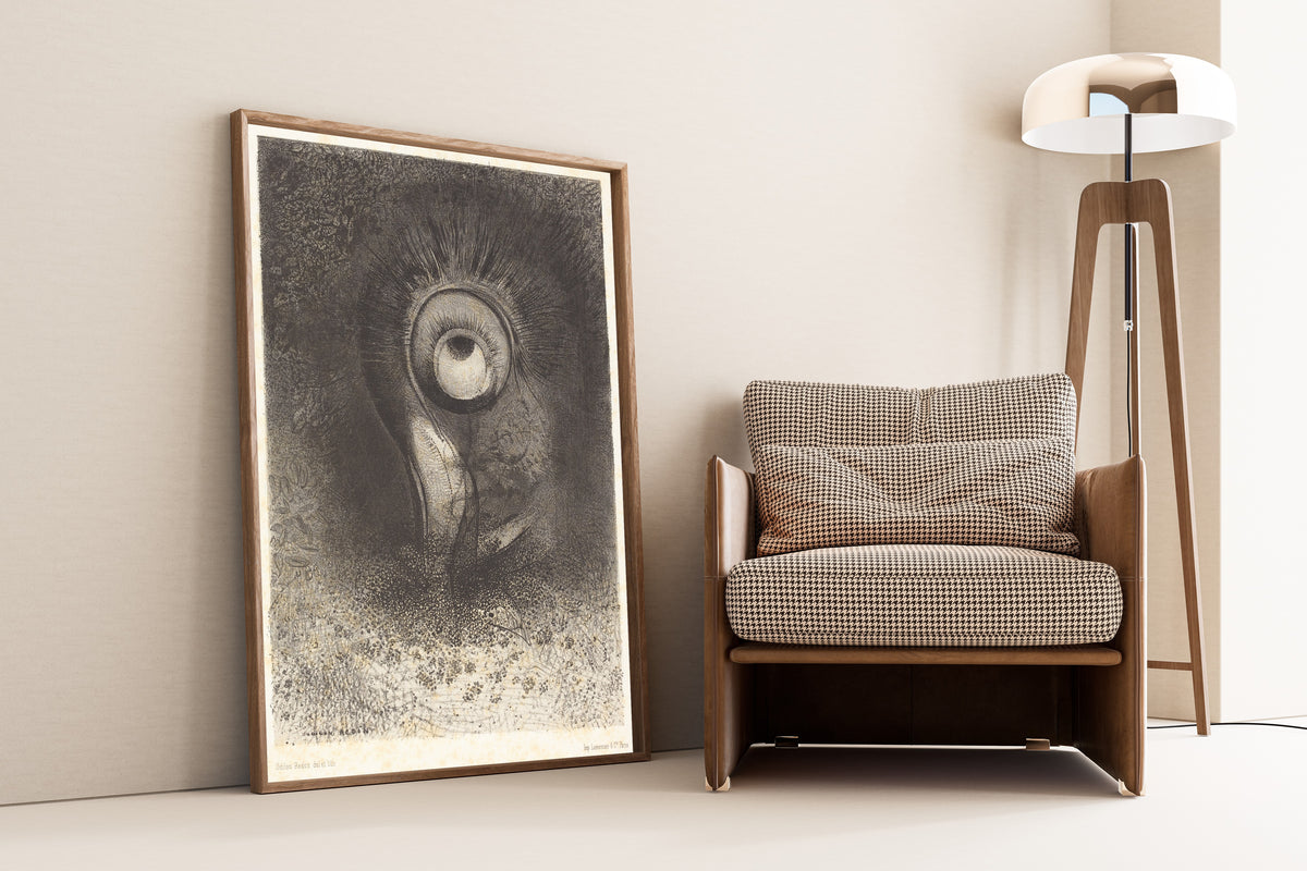 Odilon Redon — The Origins: There Was Perhaps a First Vision Attempted in the Flower | Symbolist Art Print